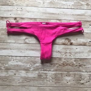 Luli Fama hot pink thong bottom